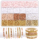 Armbandssats vänskap guld pärlor lera pärlor smycken och armbandssats för tonårsflickor charm armbandssats med bokstavspärlor kit för T Multicolour6