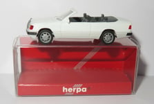 MICRO HERPA HO 1/87 MERCEDES BENZ 300 CE CABRIOLET BLANCHE #021128 IN BOX