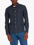 Farah Brewer Check Slim Fit Organic Cotton Oxford Shirt, 309 Woodland Pine