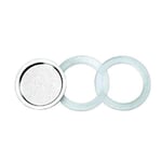 Forever 2 Silicone Gaskets + 1 Aluminum Plate for Miss Moka 3-Cup