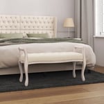 The Living Store - Banc beige 110x45x60 cm lin Beige