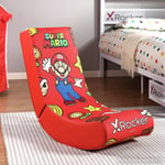 X Rocker Power Up Edition Junior Gaming Chair - Mario Red