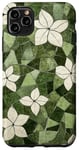 iPhone 11 Pro Max Olive Green Floral Floral pattern Nature Mosaic Case