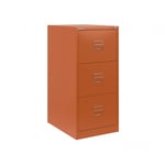 Hängmappsskåp Bisley BS classic front - 3 lådor, Färg Bisley Orange