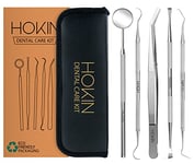 HOKIN Plaque Remover Dental Care Kit Teeth Cleaning Tool Dental Care Kit Tooth Filling Repair Set Stainless Steel Dental Tools for Men Women Kids and Pet Care (5)