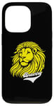 Coque pour iPhone 13 Pro Lion jaune Bravery Lion inspirant mignon