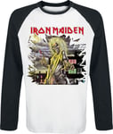 Iron Maiden Killers Shatter Long-sleeve Shirt white black