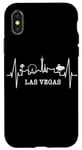 Coque pour iPhone X/XS Las Vegas Silhouette Battement Coeur J'adore Las Vegas