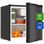 CSD46D4EU 46L Mini Fridge for Bedrooms E 39dB Table Top Fridge Counter Black