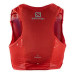 Salomon Adv Hydra Vest 4 Unisex Hydration Vest Trail running Hiking, Comfort and Stability, Quick Access to Hydration, and Simplicity, Red, XS