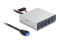 Delock - Hub - 3.5", 5 Gbps, Front Panel - 10 X Superspeed Usb 3.0 - Plugg-In-Modul