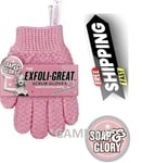 Soap and Glory Exfoliating Gloves - Shower Scrub Spa Bath Accessories  Soft Skin