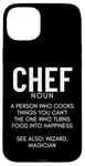 Coque pour iPhone 15 Plus Définition du chef Funny Cook Cooking Chefs