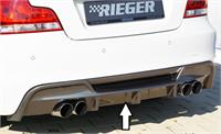 Rieger Tuning 00099135 bakdel nedre diffuser, ABS-plast, kolfiber-look, M-teknik, inkl alunät, uttag 4x80mm ø