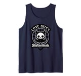 Skelanimals Diego Bat Love Bites Roulette Heart Logo Débardeur