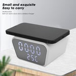 Wireless Charger Alarm Clock Smart Digital Desktop Electronic Clock With Tempera