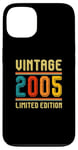 Coque pour iPhone 13 20 ans pour homme femme rétro vintage 2005 édition limitée