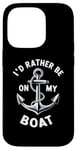 Coque pour iPhone 14 Pro I Don't Need Therapy Boat Cruise Yacht