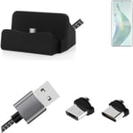 Charging Station for Honor Magic5 Lite 5G + USB-Typ C u. Micro-USB-Adapter