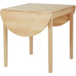 Homcom - Table à manger pliante 2 abattants - table ovale extensible - dim. 140L x 70l x 75H cm - bois pin