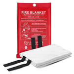 G4GADGET Fire Blanket for Kitchen, 40" x 40" – Emergency Fire Suppression Blanket, Heat Resistant, Ideal for Home, Car, and Camping – Meets British Standards