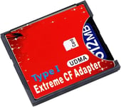 Adaptateur pour carte mémoire SD, SDHC, SDXC vers CF Compact Flash Type I 16/32/64/128 Go