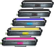 TN247 Toner pour Brother DCP-L3550CDW TN-243CMYK TN243CMYK TN243 TN 243 MFC-L3750CDW MFC-L3770CDW HL-L3210CW HL-L3270CDW HL-L3230CDW TN247BK TN247C TN247Y TN247M, Pack de 5