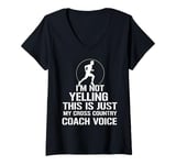 Womens Cross Country Coach Appreciation Running Coach Men Women V-Neck T-Shirt