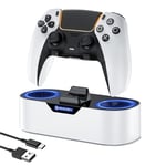 NEWDERY PS5 Controller Charger Station, Fast Charging Dock for Playstation 5 Controllers, Single Controller Charging Stand Replacement for PS5 Controller & PS5 Pro Controller