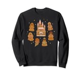 Disney Princess Holiday Christmas Gingerbread Cookie Castle Sweatshirt