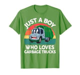 Boy Just A Boy Who Loves Garbage Trucks Toddler Kids T-Shirt