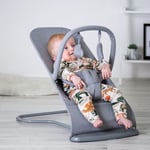 Red Kite Baby Baya Bouncer Bouncing Chair Self-Bouncing Toy Bar- Grey- BYBNCERGR