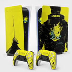 Sticker Pour La Ps5 Cyber Punk Style, Autocollant Skin Pour La Ps5, Console Et Manette, Edition Standard Digital, Skin V (2 Manettes)