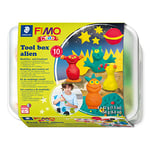 STAEDTLER - Fimo Kids Form&Play- Set "Aliens" - 4 pains pâte à modeler 42 g assortis + accessoires & instructions - 8039 02