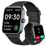 Smart Watch for Men (Alexa Built-in & Bluetooth Call), 1.8" Smartwatch with SpO2/Heart Rate/Sleep/Stress Monitor, Calorie/Step/Distance Counter, 100+ Sport Modes, IP68 Fitness Watch for Android iOS