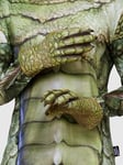 Smiffys Universal Monsters Creature From The Black Lagoon Latex Gloves, Adults Green Textured Glovess Sculpted Nails & Scale Details for a Realistic Look, Perfect for Halloween and Themed Parties