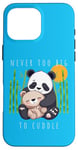 Coque pour iPhone 16 Pro Max Panda Lover Ours en peluche adorable pour enfants Maman Animal Baby Shower