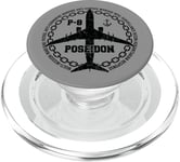 P-8 Poseidon Avion militaire style vintage avant et arrière PopSockets PopGrip pour MagSafe