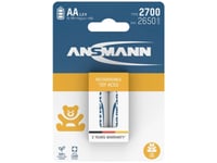 Ansmann 1312-0037 Uppladdningsbart Aa-Batteri Nimh 2650 Mah 1,2 V 2 St