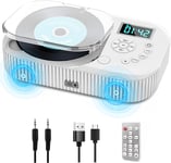 2000Mah Rechargeable CD Player Portable with Speakers, Radio CD Players for Home