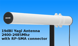 Antenna Aerial 2.4Ghz Yagi 19dBi WLAN WIFI RP-SMA Wireless 5 meters All Networks