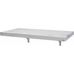 HHG - jamais utilisé] Table murale 418, table pliante murale en bois massif, 120x60cm shabby blanc