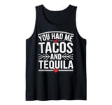 Tacos And Tequila Lover Gift Funny Cinco De Mayo Fiesta Tank Top