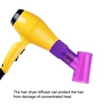 (Purple)Hair Dryer Diffuser Curly Blow Dryer Hairdressing Styling Accessory LVE