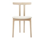 Carl Hansen - OW58, T-Chair, White Oiled Oak, Leather Cat. B Thor 300 - Ruokapöydän tuolit - Ole Wanscher - Nahka/Puu/Vaahto