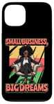 iPhone 13 Small Business Big Dreams Curly Black Afro Woman CEO Case