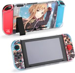 Coque Compatible Avec Switch Sword Art Online Asuna Switch Cover Split Design Switch Case Housse S¿¿Par¿¿E Anime Character R¿¿Sistant Aux Rayures Switch Compatible Absorption Des Chocs R¿¿S