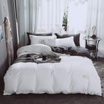 Bedding Set Duvet Covers Full Queen Size Comforter Set Duvet Cover Sets Double Bed White Duvet Covers 4 Pieces Twin Double Queen King Size Quilt Cover Flat Sheet Pillowcases Super Soft