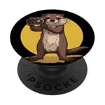 Discover the Joy of Photography with funny Otter Costume PopSockets Swappable PopGrip