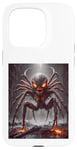 Coque pour iPhone 15 Pro monstre en colère moitié hommes moitié araignée scène horreur effrayant cool